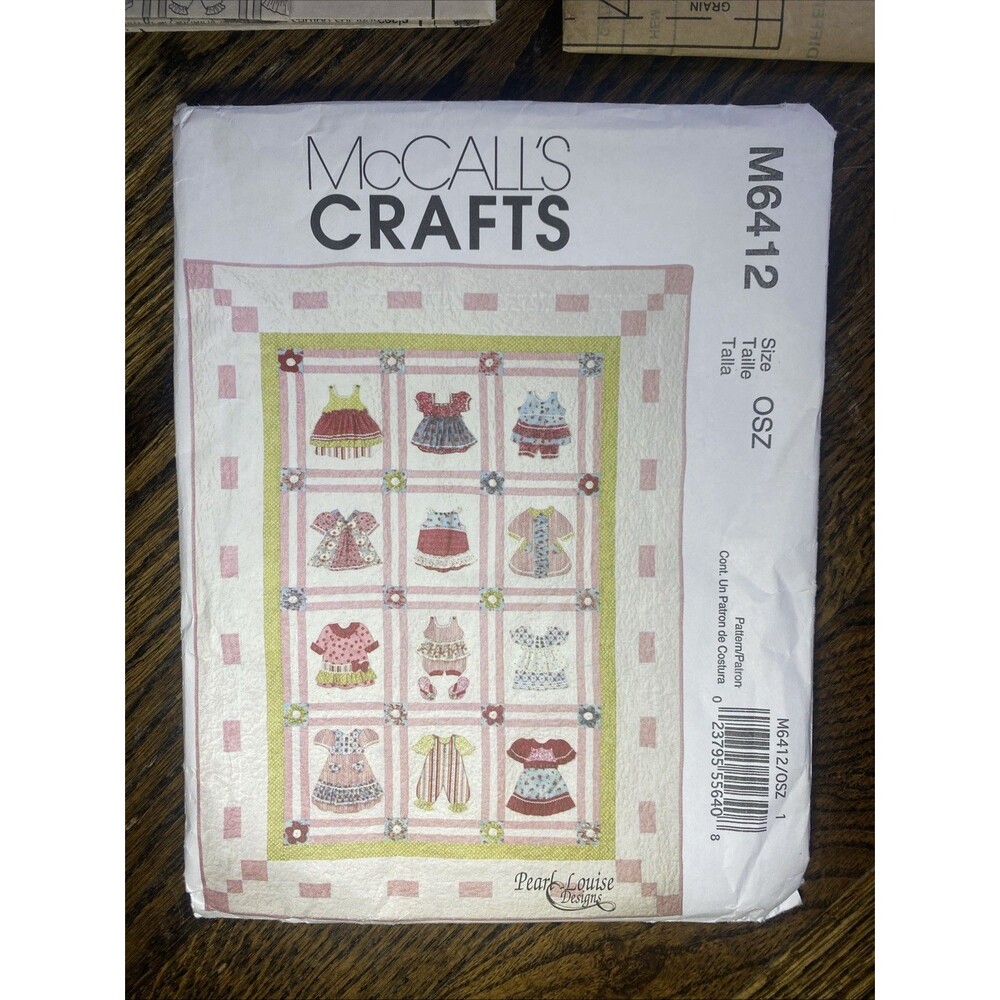 McCall's Craft Pattern #M6412 - Dimensional Quilt 59" x 83" Uncut - Pearl Louise